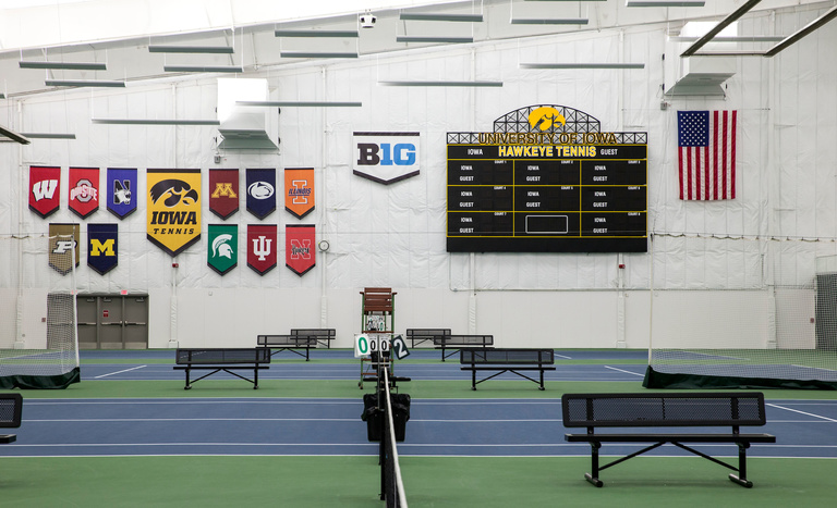 indoor tennis court 